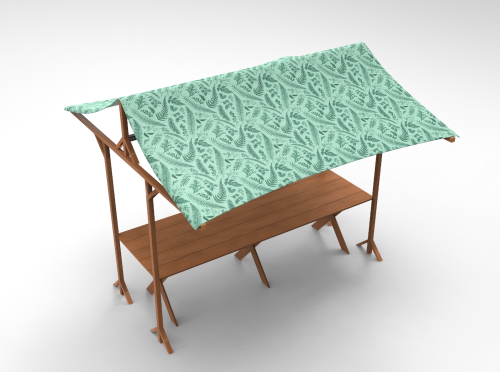 Outdoorstoff - Farn-Wald