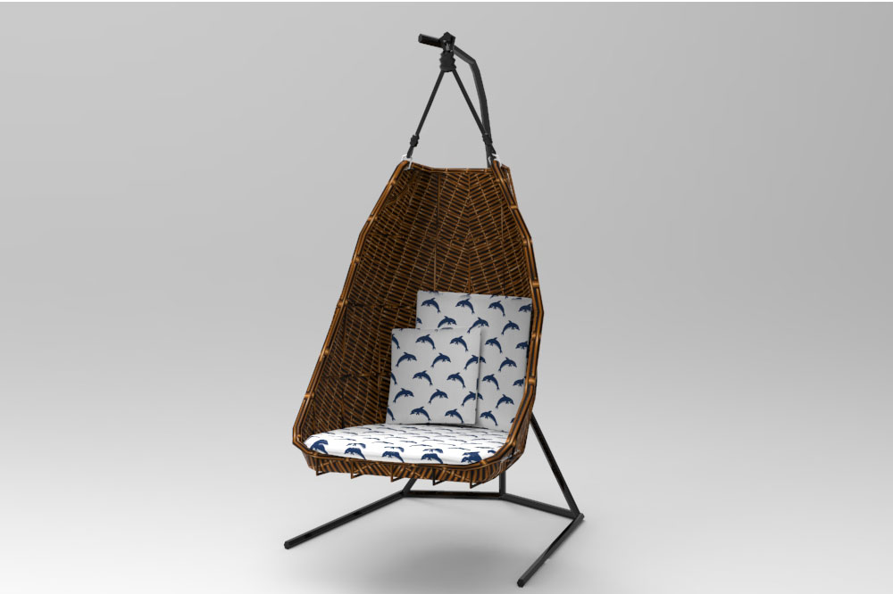 Outdoorstoff Marine-Welt - Delfine