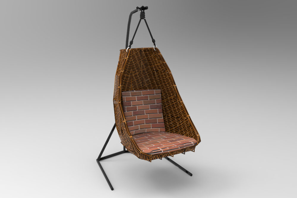 Outdoorstoff - Ziegelmauer-Imitat