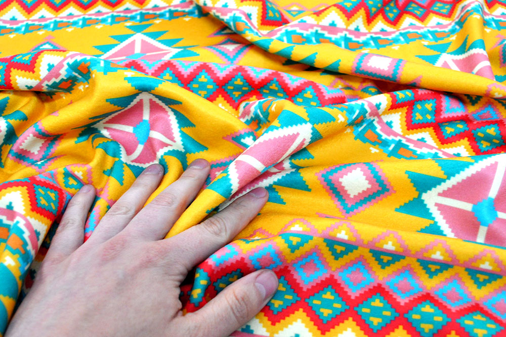 Fleece-Stoff - Indianer-Style 1