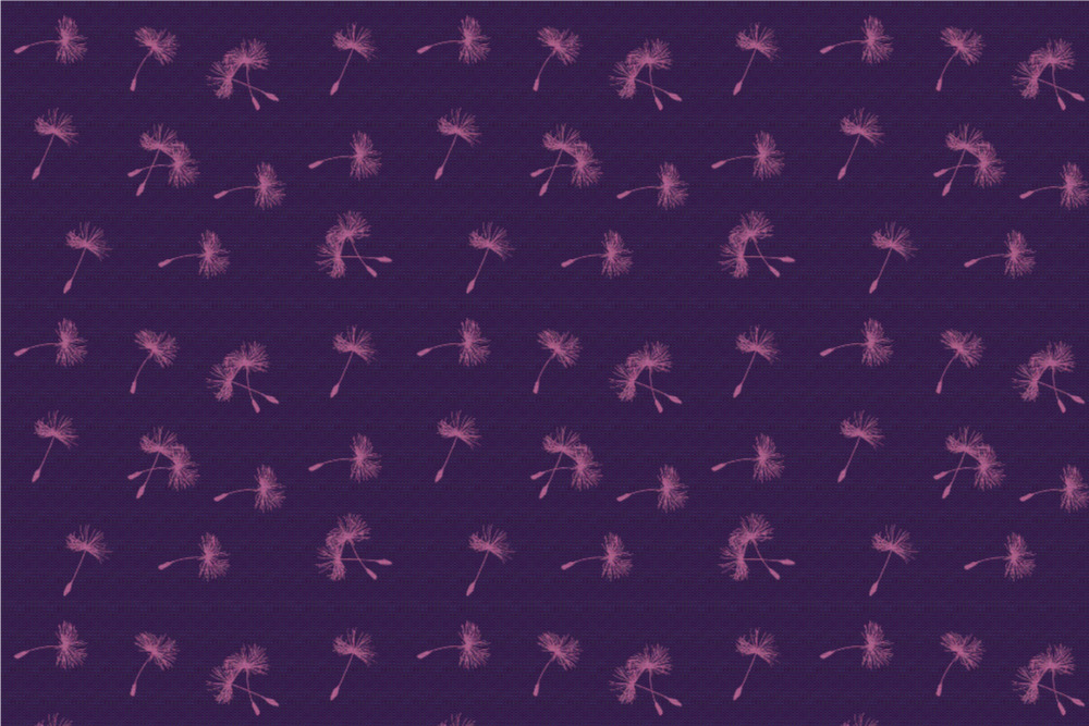 Fleece Stoff - Pusteblume