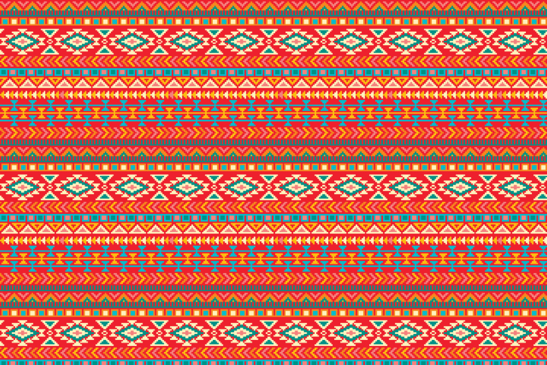 Fleece-Stoff - Indianer-Style 2