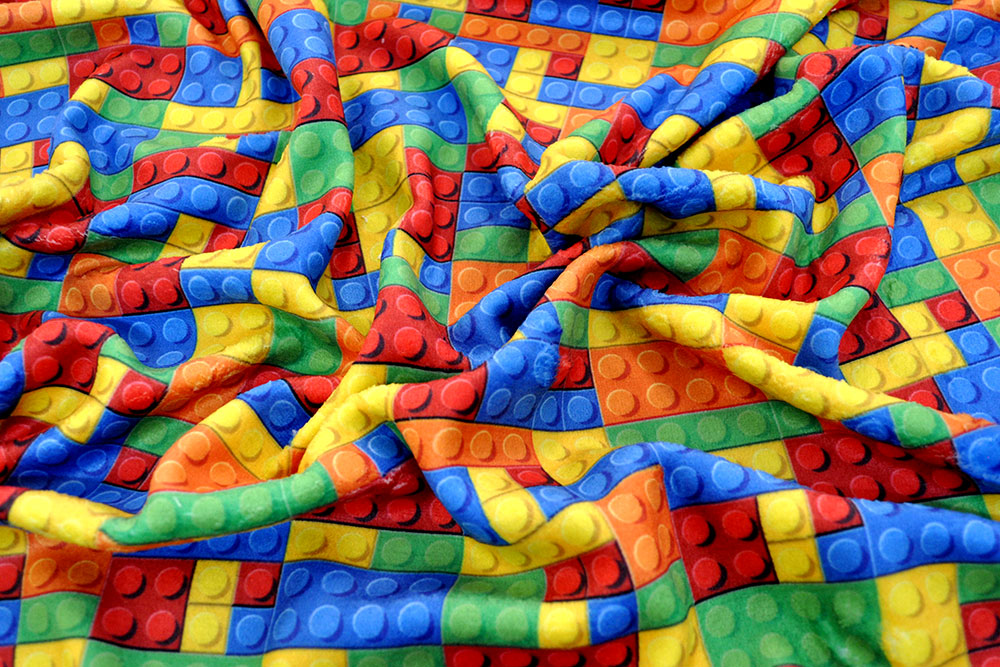 Wellness-Fleece - Bunte Bausteine