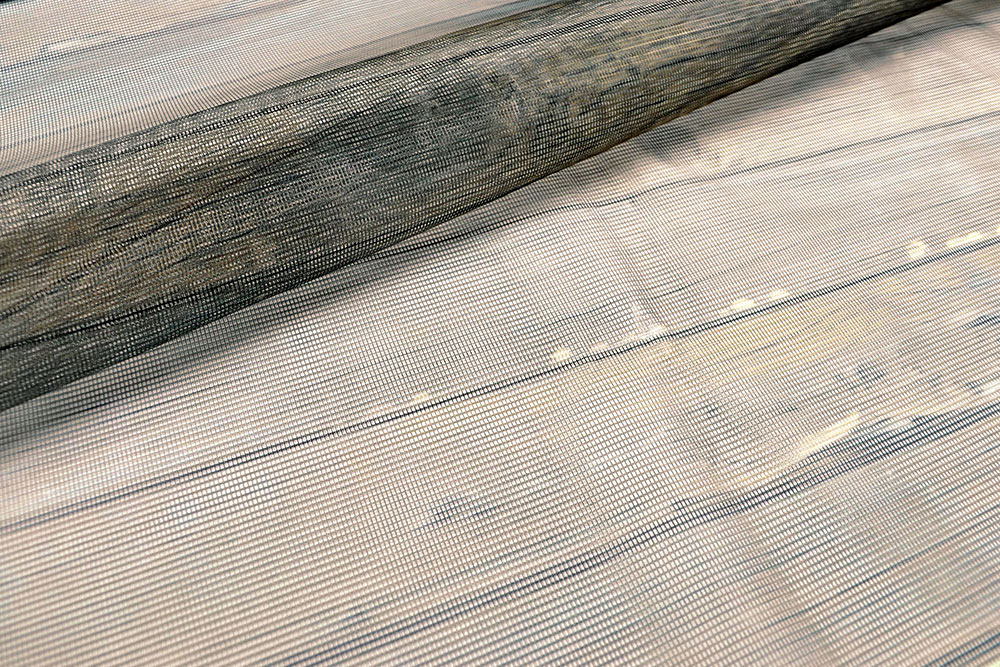 Moskitonetz-Stoff - Holzbretter Used Look