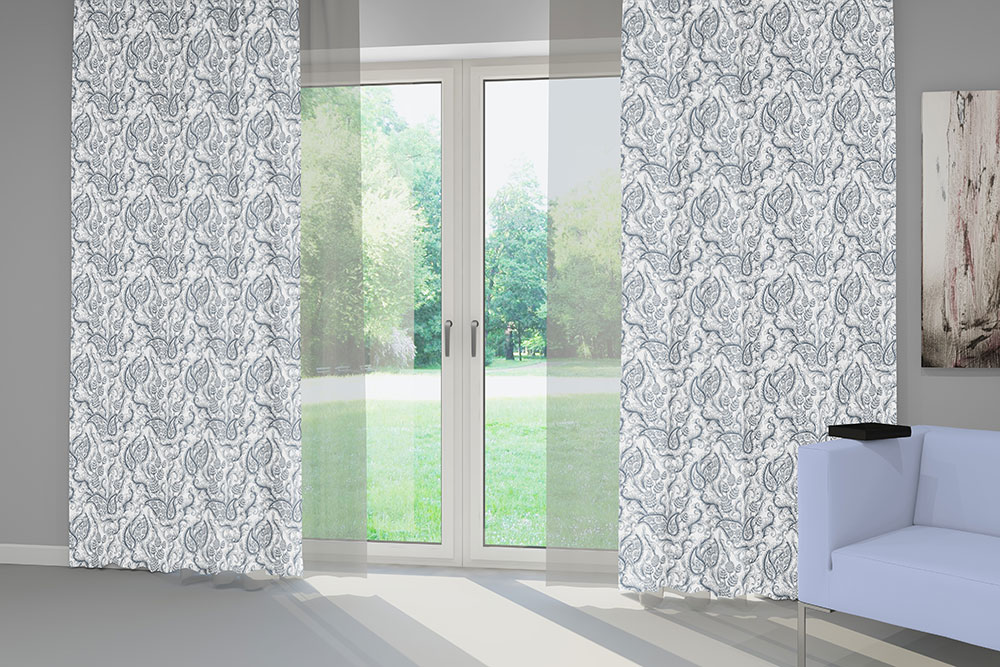 Wärmevorhang Barock - Florales Motiv