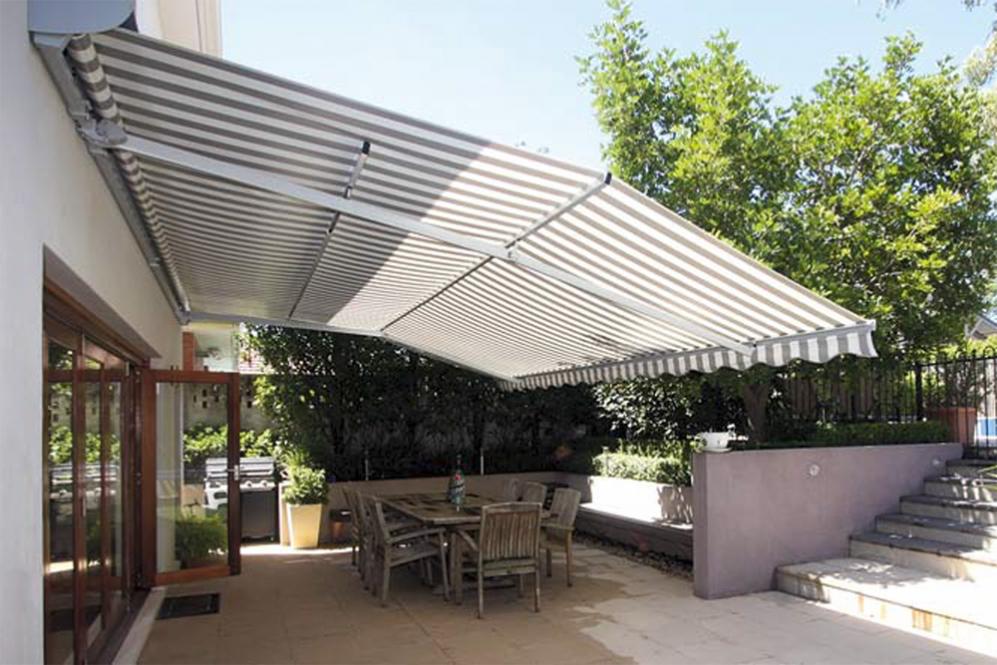 PVC-Markisen-Folie Deluxe - Blockstreifen - permanent B1