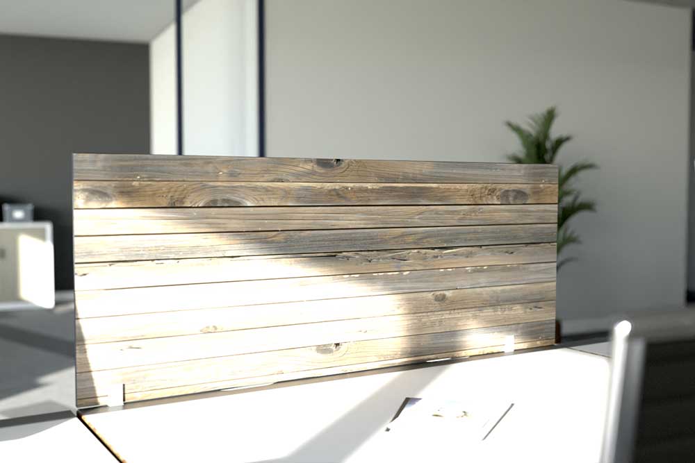 Akustikpaneel Tisch - Holz Vintage - 120 x 50 cm - inkl. Befestigung