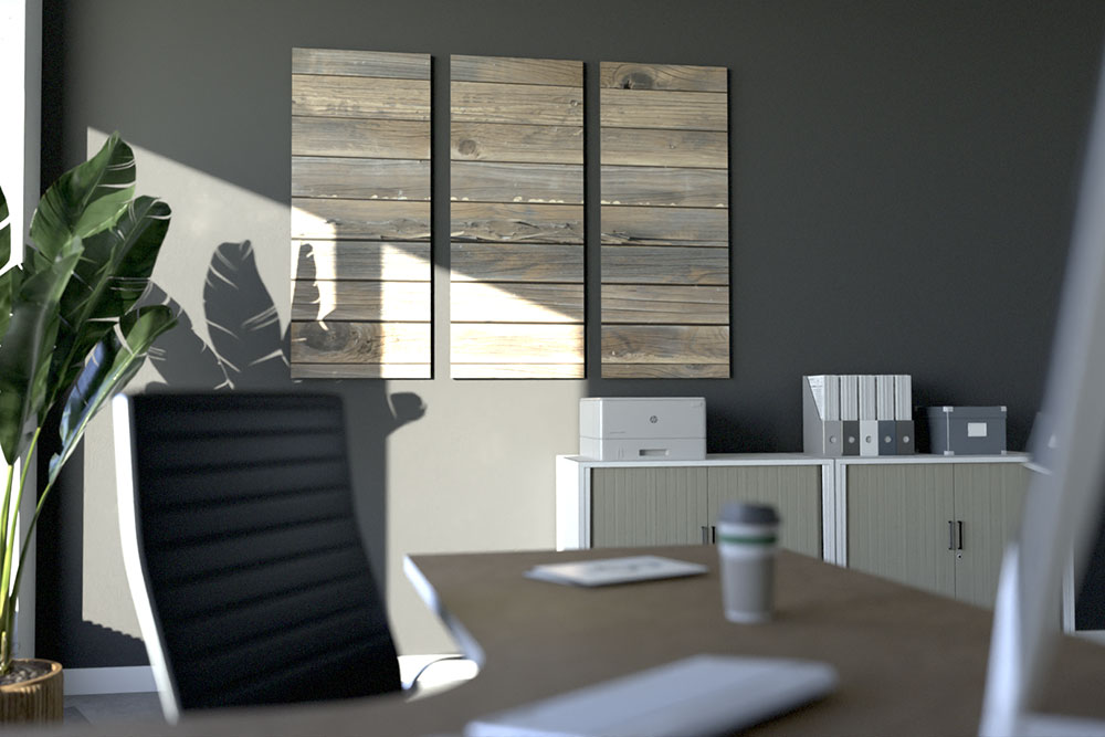 Akustikpaneel Wand - Holz Vintage - 120 x 50 cm - inkl. Befestigung