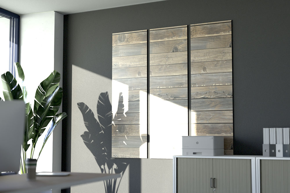 Akustikpaneel Wand - Holz Vintage - 160 x 50 cm - inkl. Befestigung