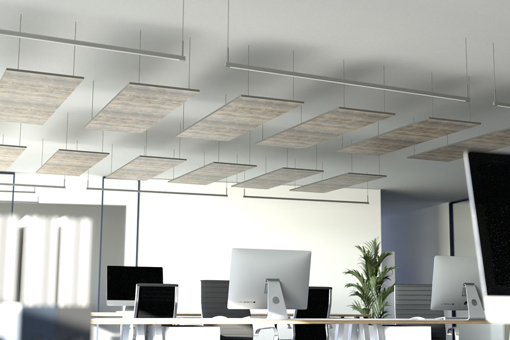 Akustikpaneel Decke - Holz Vintage - 160 x 50 cm - inkl. Befestigung