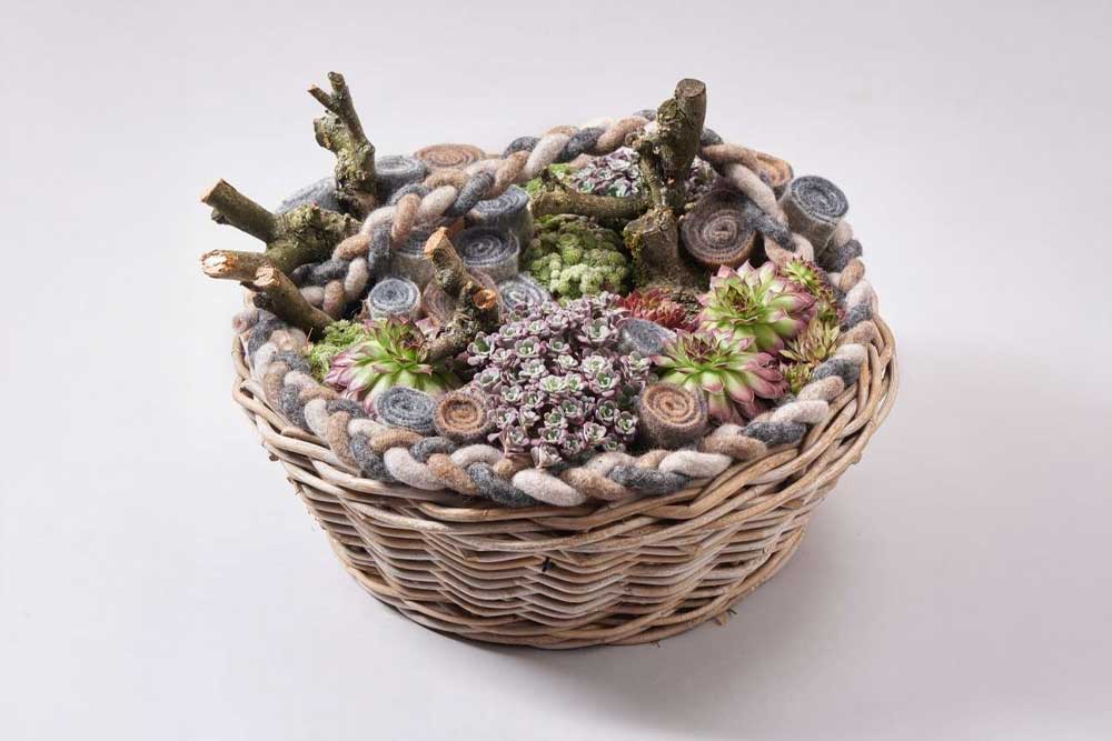 Wollfilz - 65 cm breit - 5/6 mm - 2 farbig