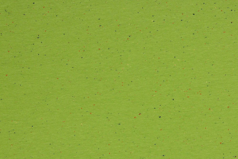 Jersey-Flanell - Sprenkel - Frühlingsgrün