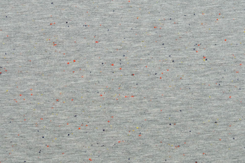 Jersey-Flanell - Sprenkel - Grau Melange