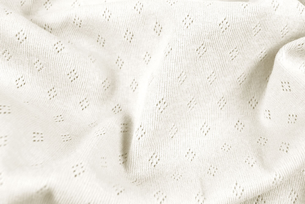 Ajour-Muster Raute - Jersey - Uni