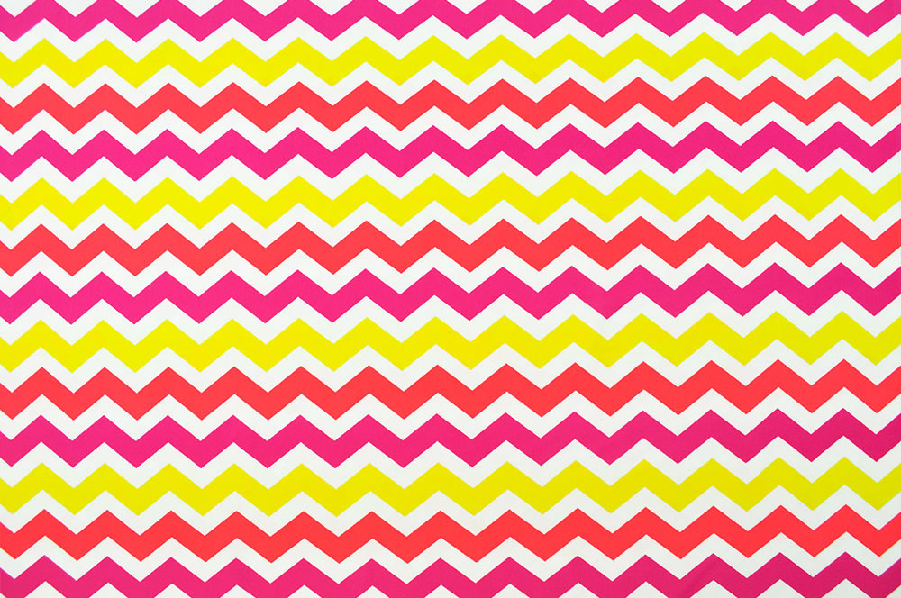 Neon-Zickzack - Badeanzugstoff