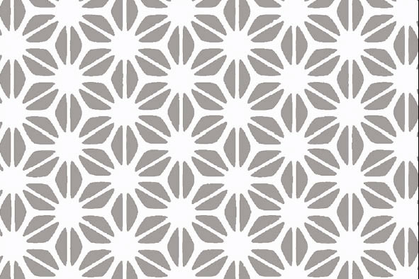 Jersey - Geo-Blume - Grau