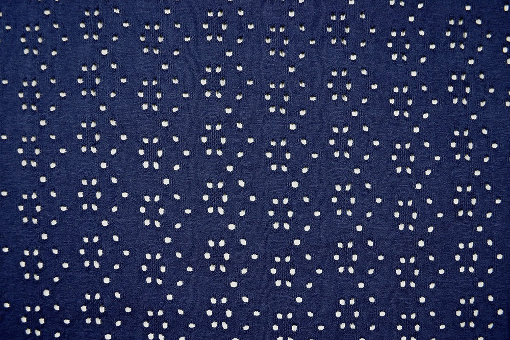 Jersey-Stickerei - Bella - Dunkelblau