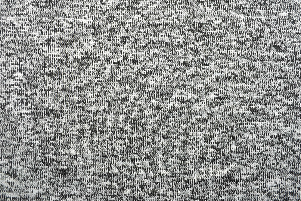 Strick-Jersey - Melange - Grau