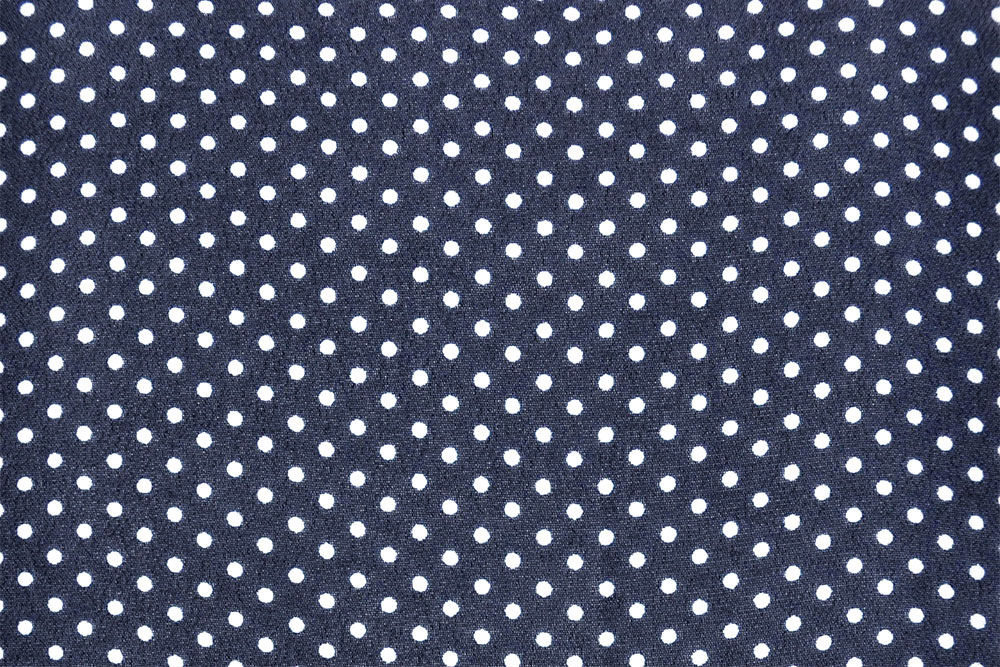 Chiffon - Pünktchen - Nachtblau