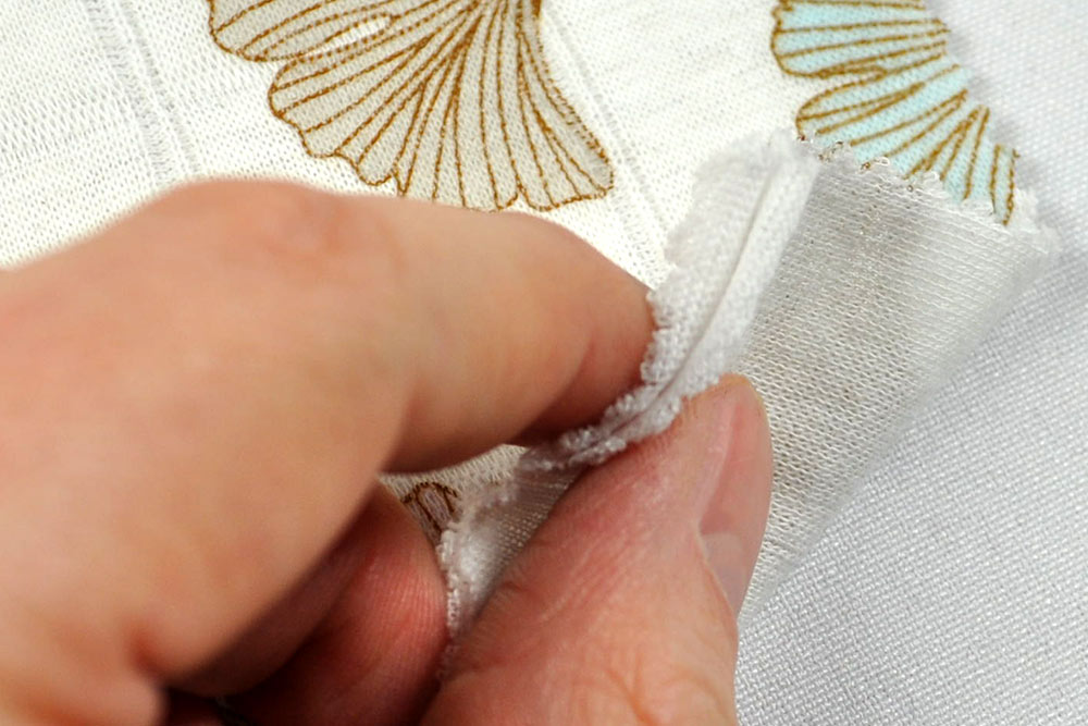 Baumwolljersey Hydrofile - Ginkgo - Creme