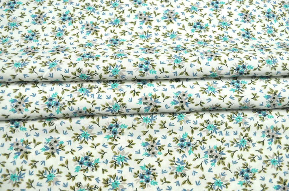 Viskosestoff - Blümchen Heidi