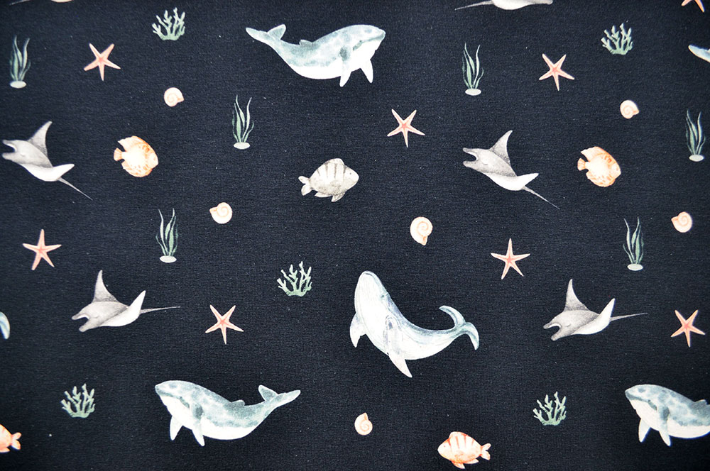 French Terry Digital - Welt unter Wasser