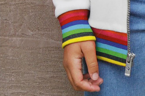 Fertigbündchen - Großer Regenbogenringel