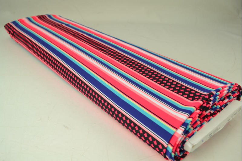 Badeanzugstoff - Funky Stripes