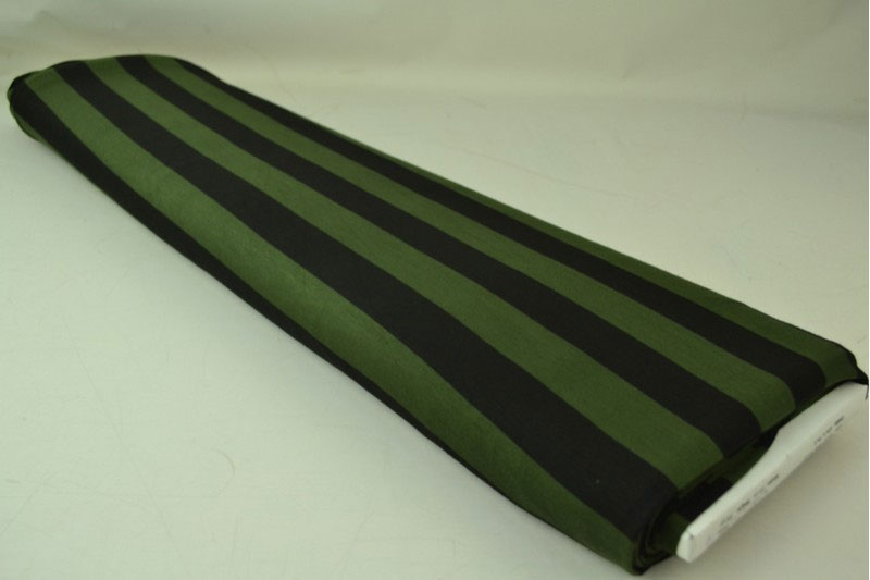 Viskosejersey - Streifen - Waldgrün/Schwarz