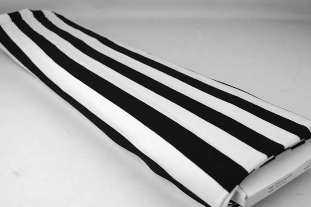 Viskosejersey - Streifen - Schwarz/Weiß