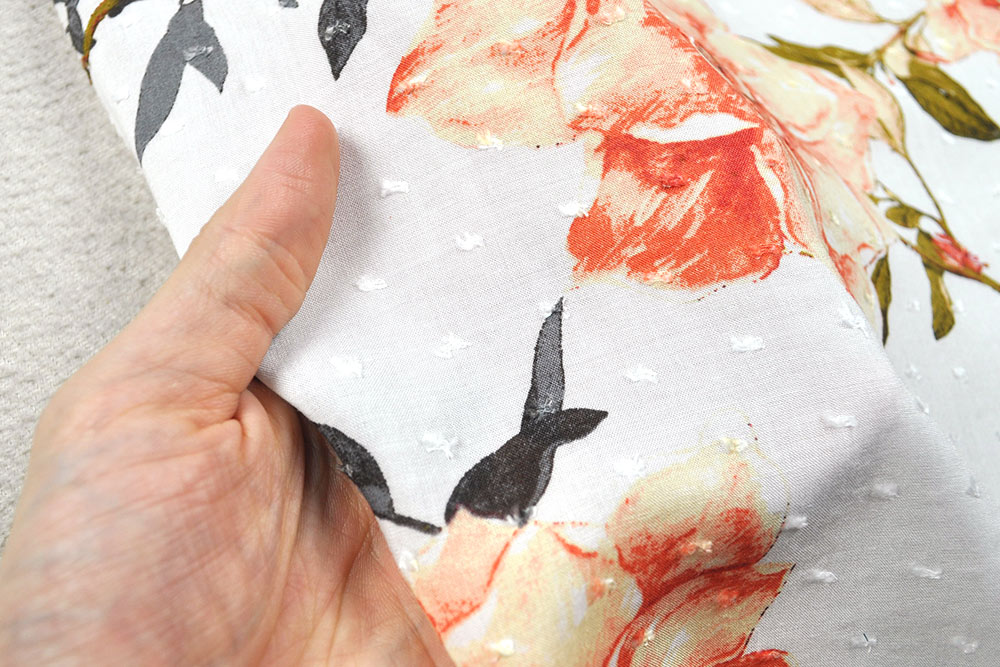 Viskosestoff Dotty - Flowers