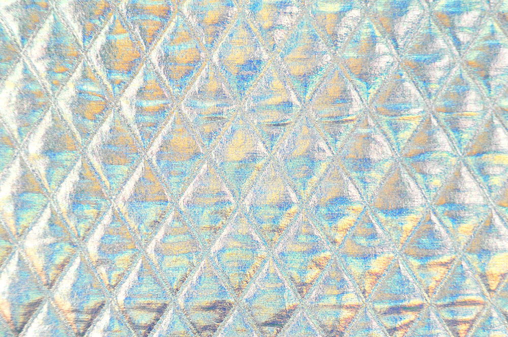 Hologramm-Steppstoff wattiert