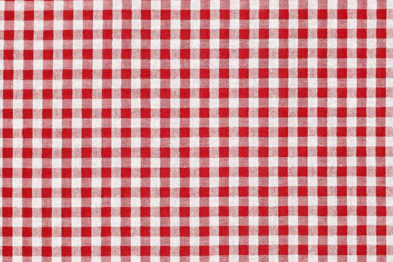 Seersucker kariert - Rot