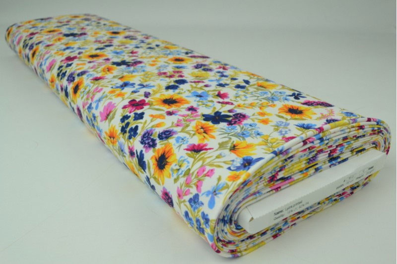 Badeanzugstoff - Sommerblume