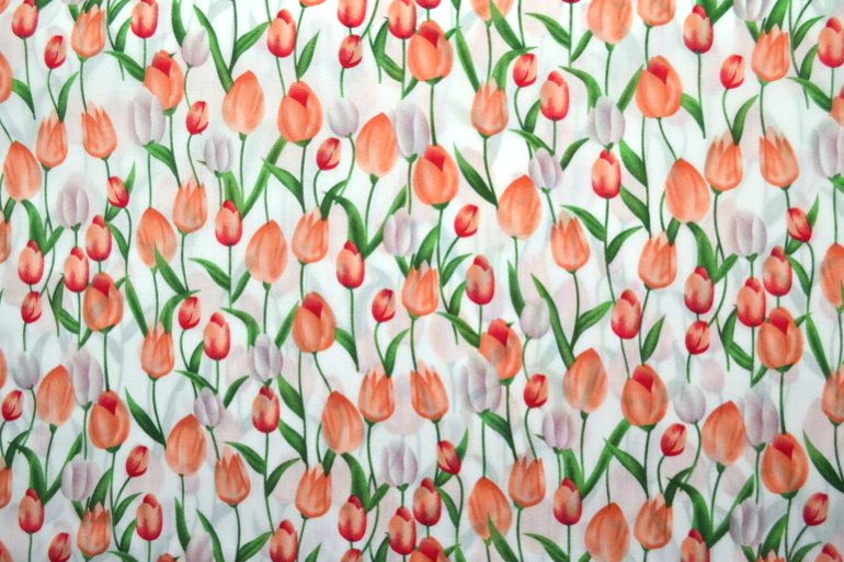 Viskosestoff - Tulpen-Traum