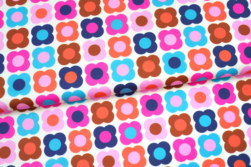 Albstoffe - Performance - Granny Square - White