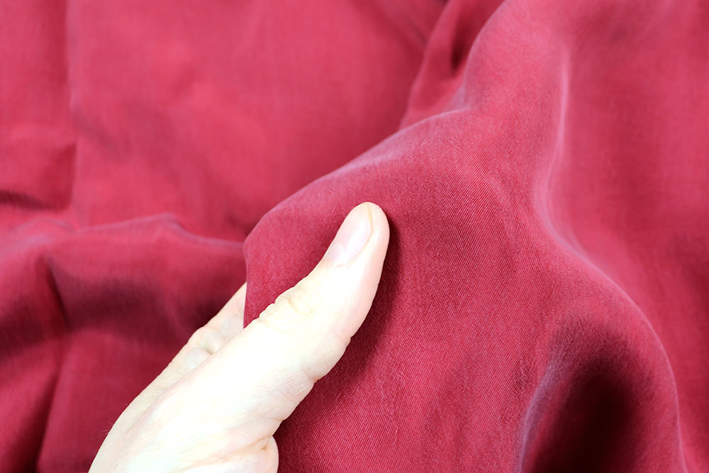 Cupro-Stoff - Bordeaux