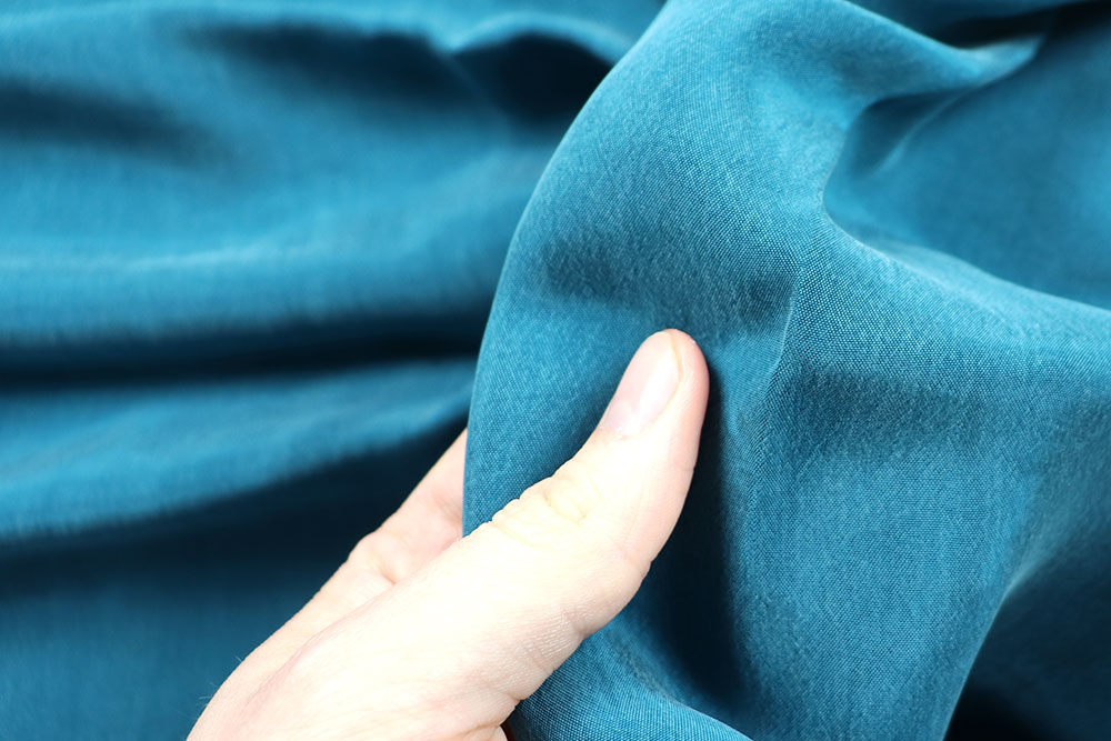 Cupro-Stoff - Petrol