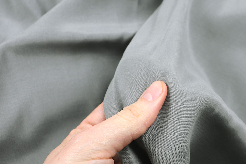 Cupro-Viskose - Hellgrau