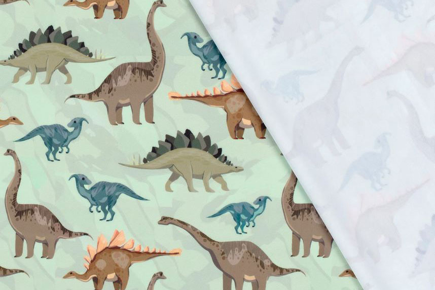 Badeanzugstoff Recycling - Dinos