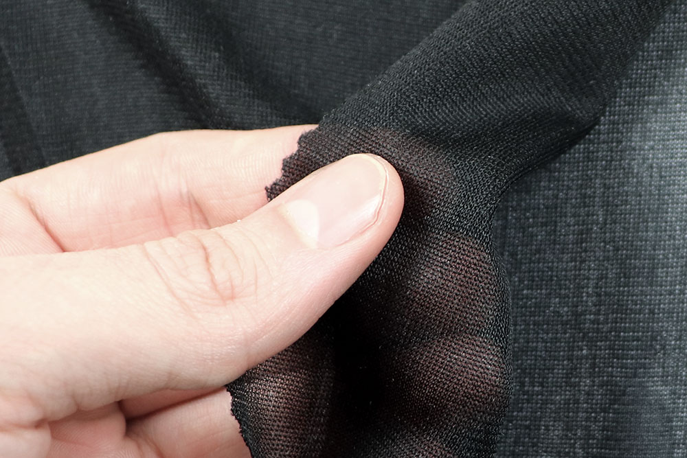 Seiden-Futter - Schwarz