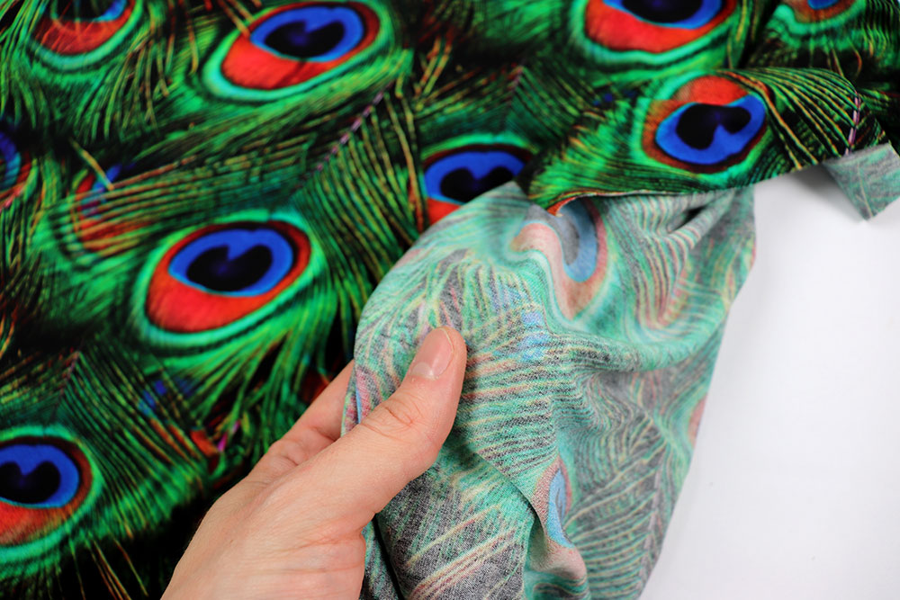 Viskosejersey Digital - Pfau