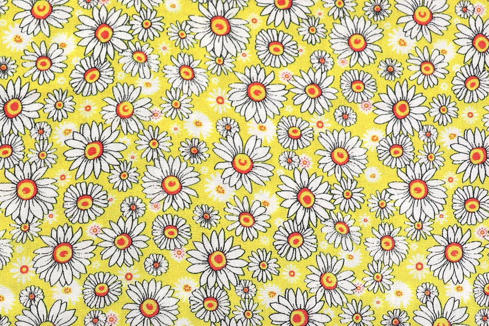 Viskosestoff - Gänseblümchen - Gelb