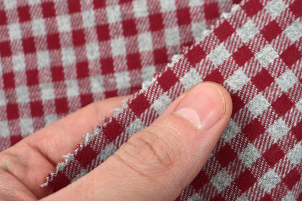 Flanellstoff - Vichy Karo - Rot