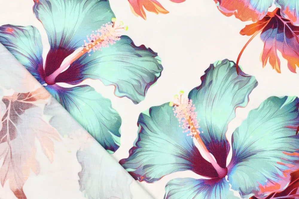 Viskose-Stretch - Hibiskus