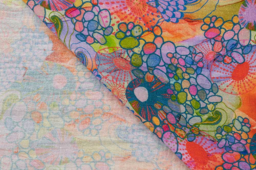 Musselin - Abstract Flowers