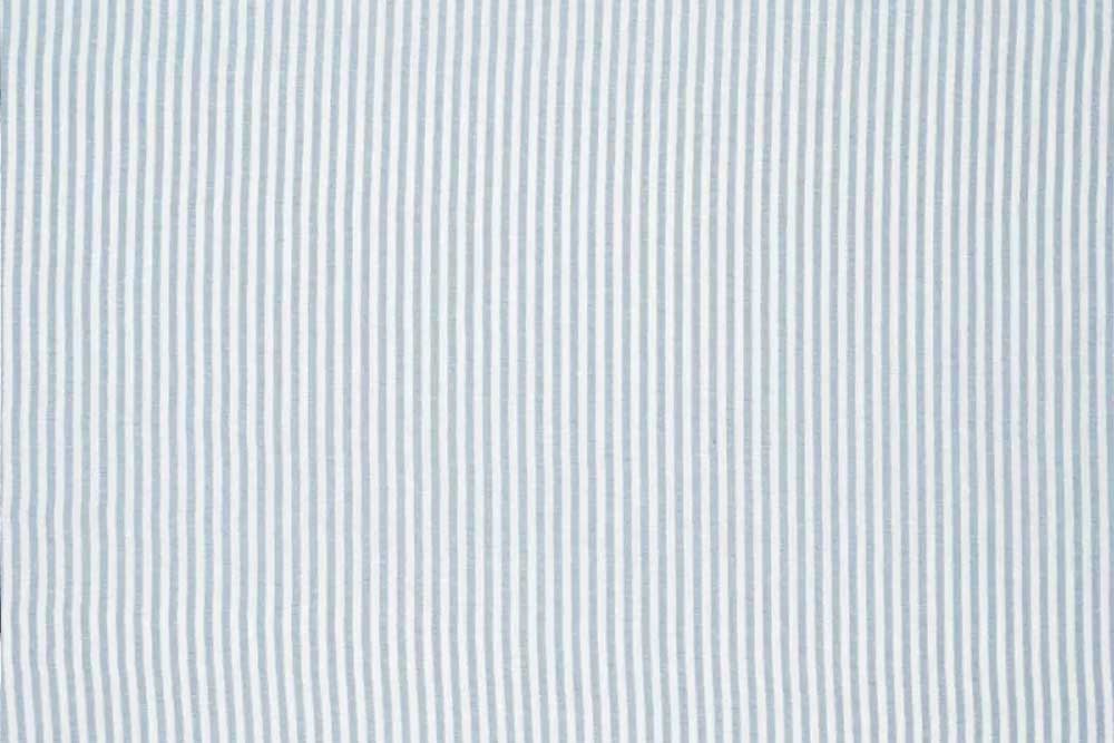 Leinen-Look - Luftige Streifen - Hellblau