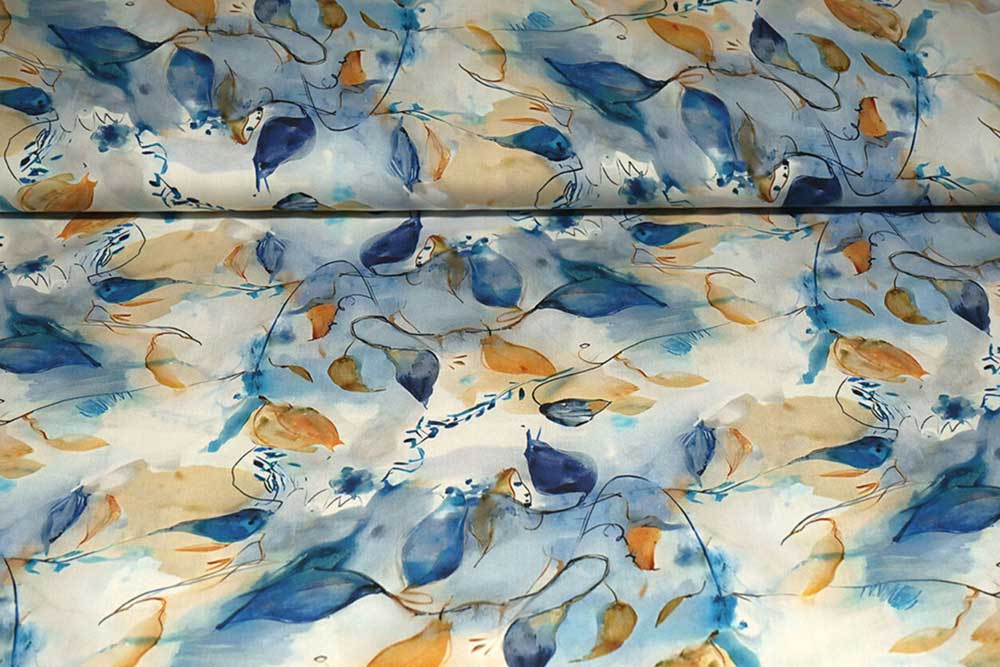 Viskosestoff - Orelia Blue