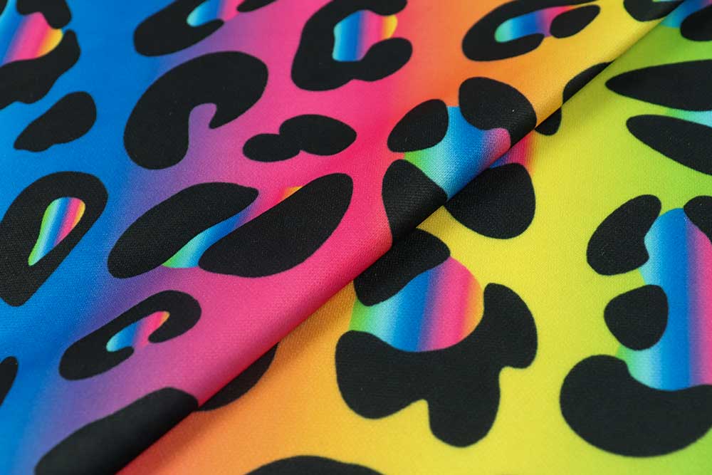 Tanzkleiderstoff - Leo Iris - Bunt