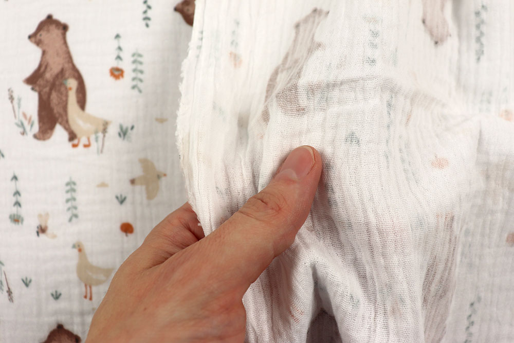 Musselin - Gans und Bär